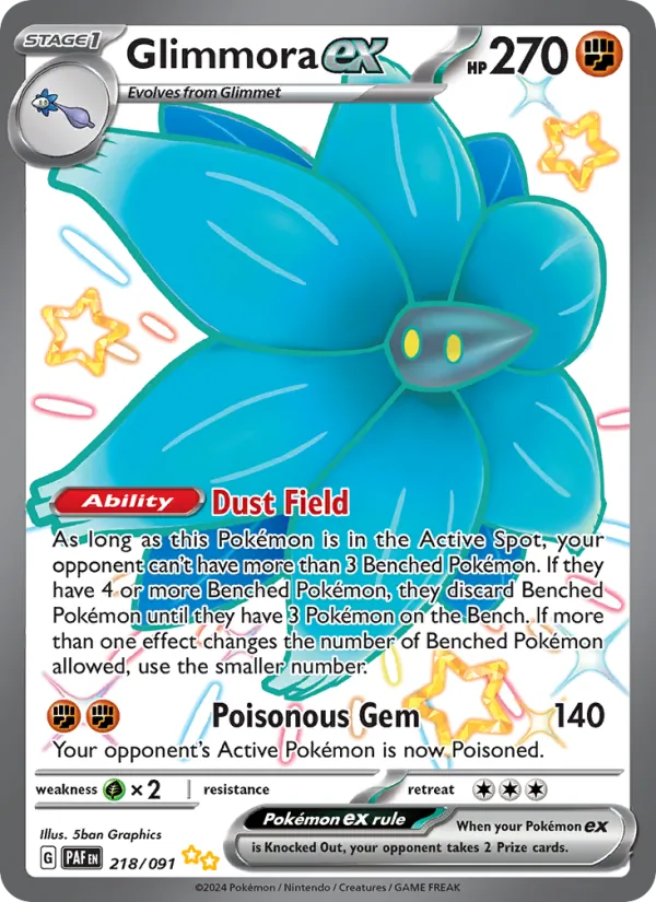 Glimmora ex Paldean Fates 218/91
