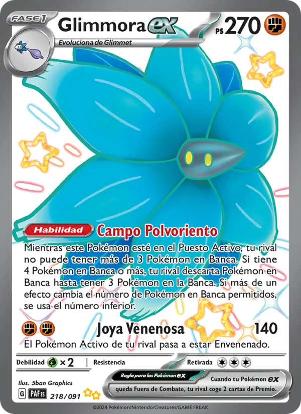 Glimmora ex Destinos de Paldea 218/91