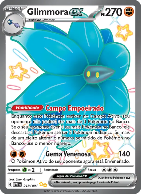 Glimmora ex Destinos de Paldea 218/91