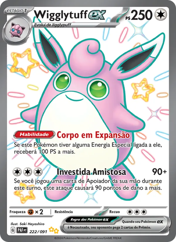 Wigglytuff ex Destinos de Paldea 222/91