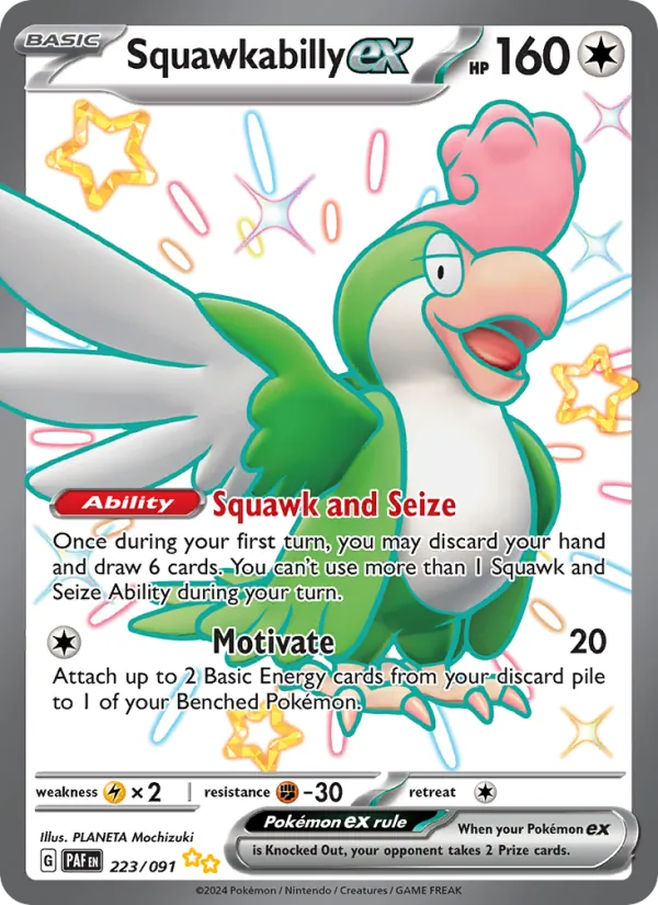 Squawkabilly ex Paldean Fates 223/91