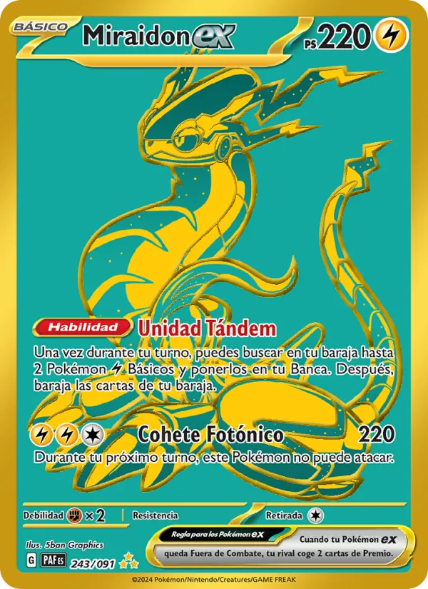 Miraidon ex Destinos de Paldea 243/91
