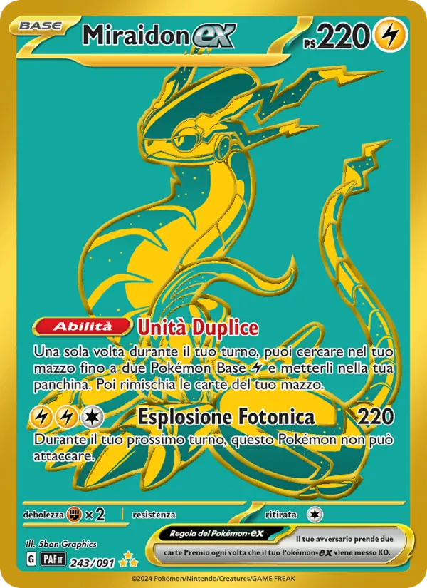 Miraidon-ex Destino di Paldea 243/91