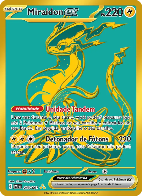 Miraidon ex Destinos de Paldea 243/91