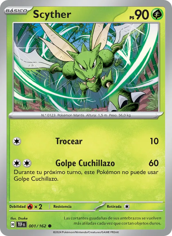 Scyther Fuerzas Temporales 001/162