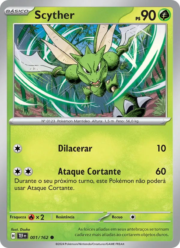 Scyther Forças Temporais 001/162