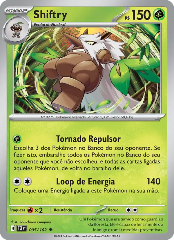 Shiftry Forças Temporais 005/162