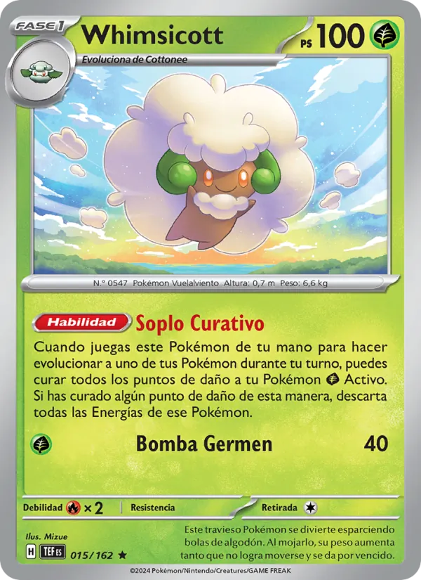 Whimsicott Fuerzas Temporales 015/162
