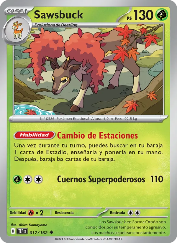 Sawsbuck Fuerzas Temporales 017/162