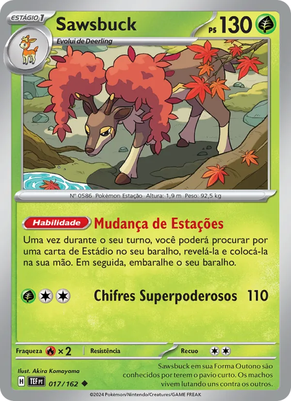 Sawsbuck Forças Temporais 017/162