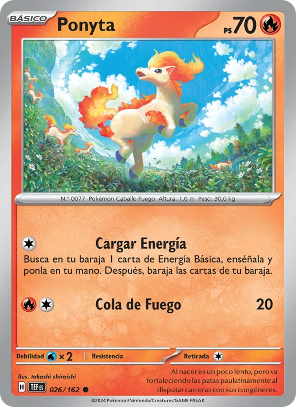 Ponyta Fuerzas Temporales 026/162