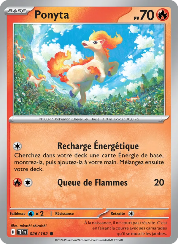 Ponyta Forces Temporelles 026/162