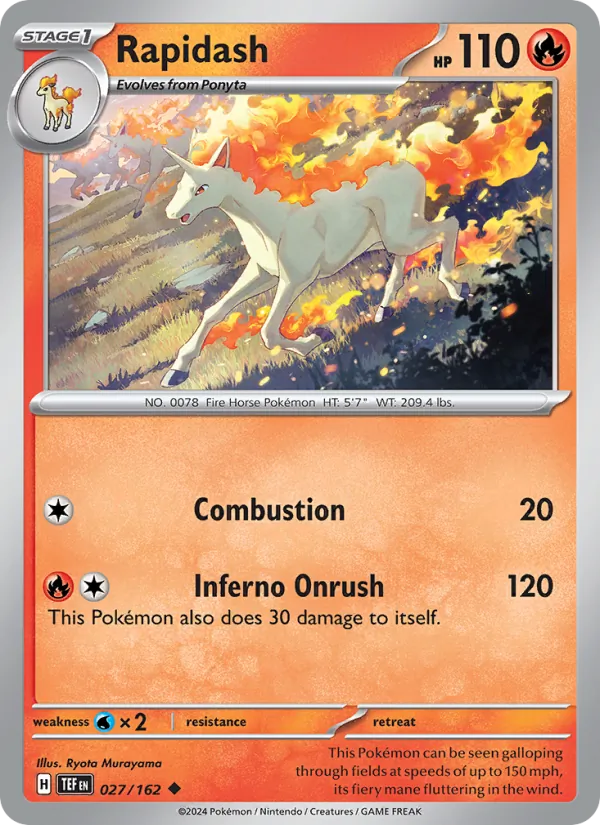 Rapidash Temporal Forces 027/162