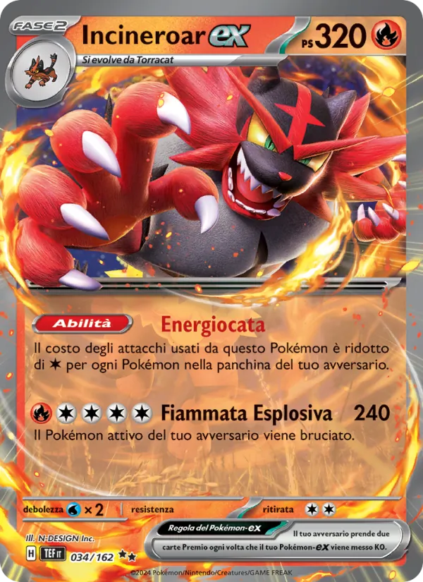 Incineroar-ex Cronoforze 034/162
