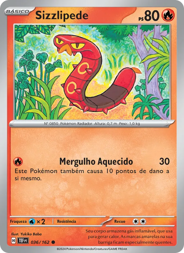 Sizzlipede Forças Temporais 036/162