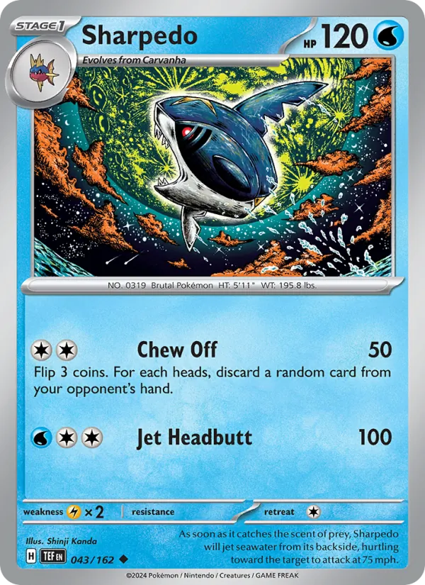 Sharpedo Temporal Forces 043/162