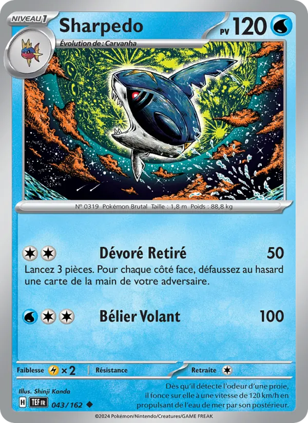 Sharpedo Forces Temporelles 043/162