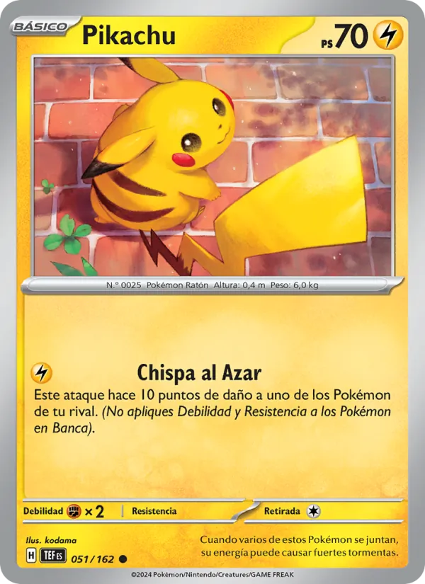 Pikachu Fuerzas Temporales 051/162
