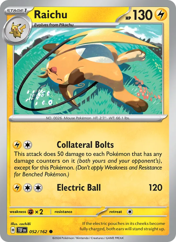 Raichu Temporal Forces 052/162