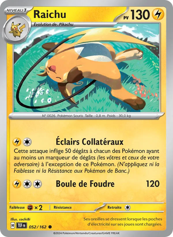 Raichu Forces Temporelles 052/162