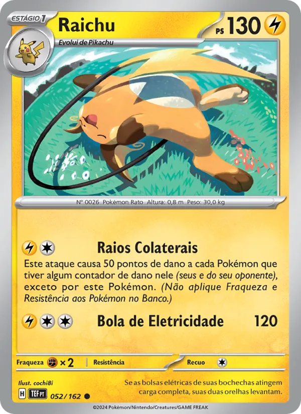 Raichu Forças Temporais 052/162