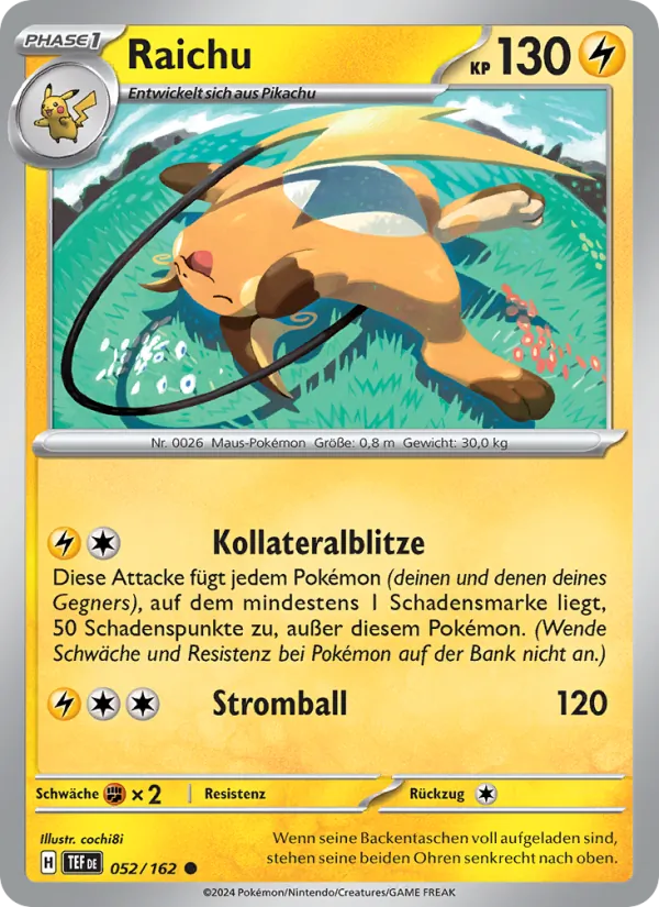 Raichu Gewalten der Zeit 052/162