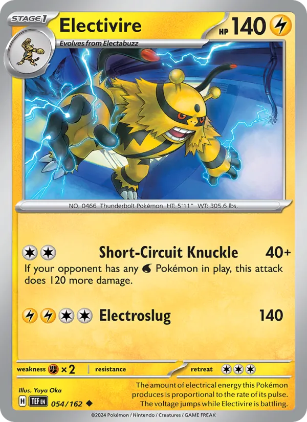 Electivire Temporal Forces 054/162
