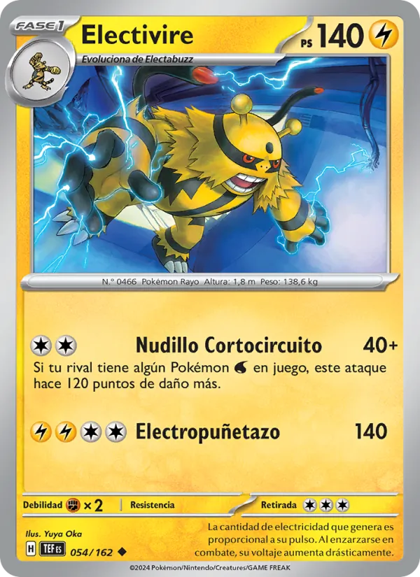 Electivire Fuerzas Temporales 054/162