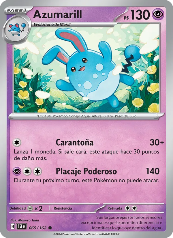 Azumarill Fuerzas Temporales 065/162