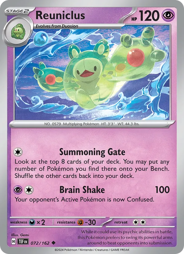 Reuniclus Temporal Forces 072/162