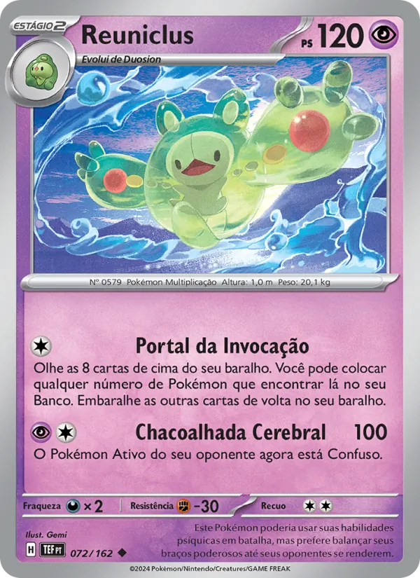 Reuniclus Forças Temporais 072/162