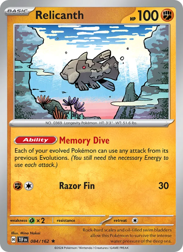 Relicanth Temporal Forces 084/162