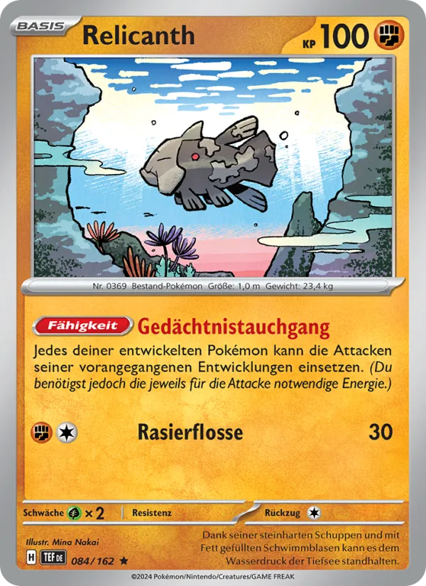 Relicanth Gewalten der Zeit 084/162