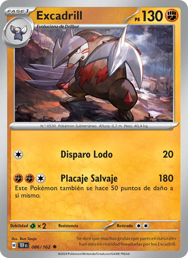 Excadrill Fuerzas Temporales 086/162