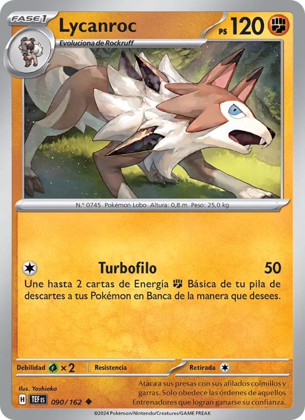 Lycanroc Fuerzas Temporales 090/162