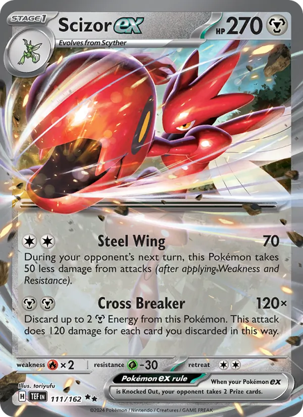 Scizor ex Temporal Forces 111/162