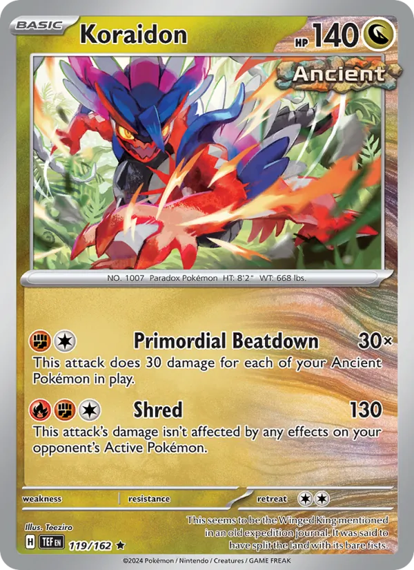 Koraidon Temporal Forces 119/162