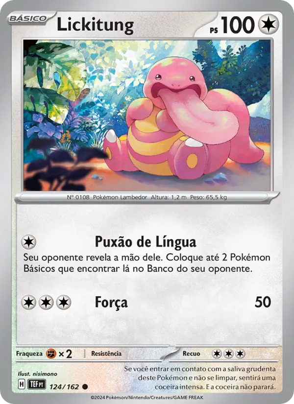 Lickitung Forças Temporais 124/162
