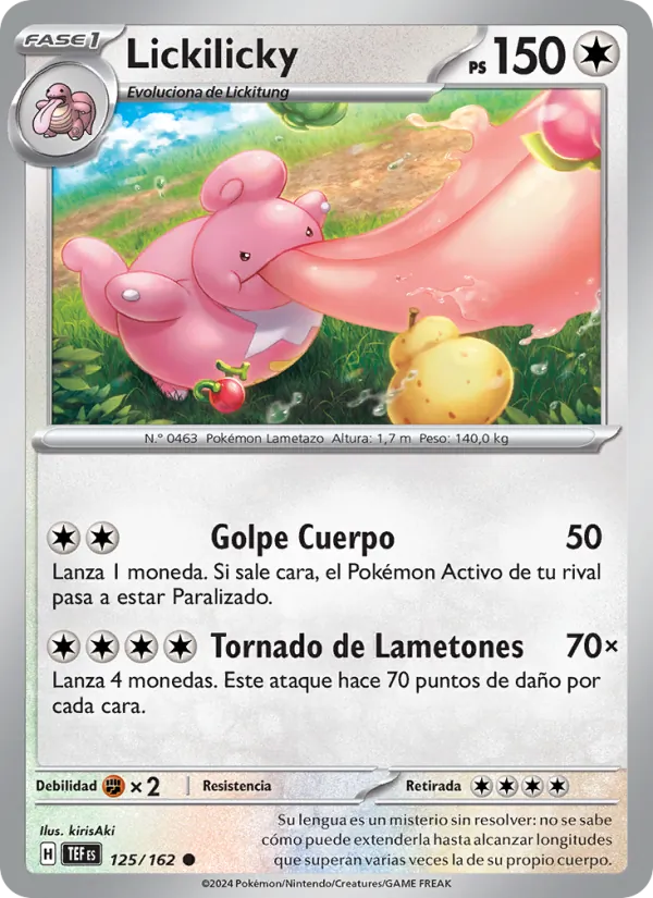 Lickilicky Fuerzas Temporales 125/162