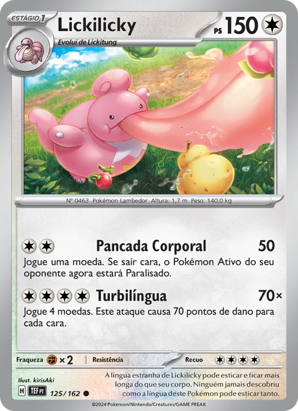 Lickilicky Forças Temporais 125/162