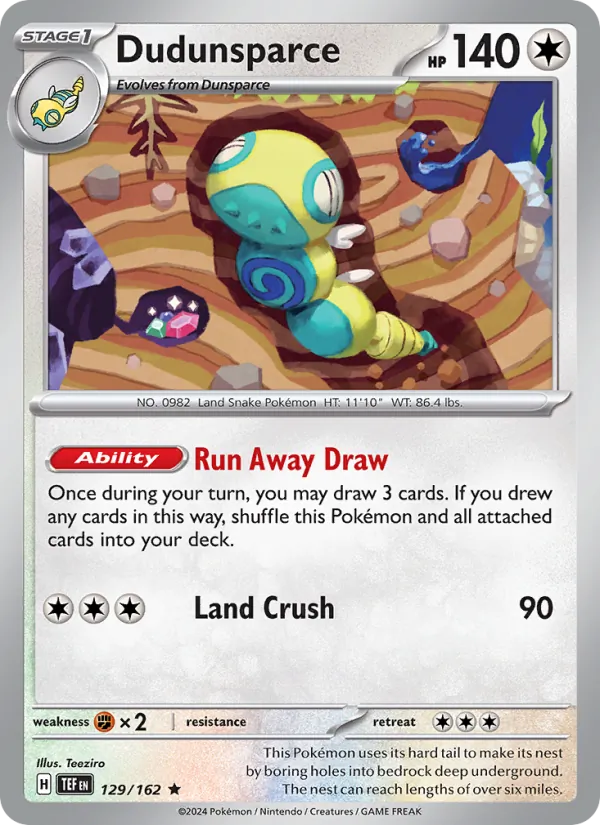 Dudunsparce Temporal Forces 129/162