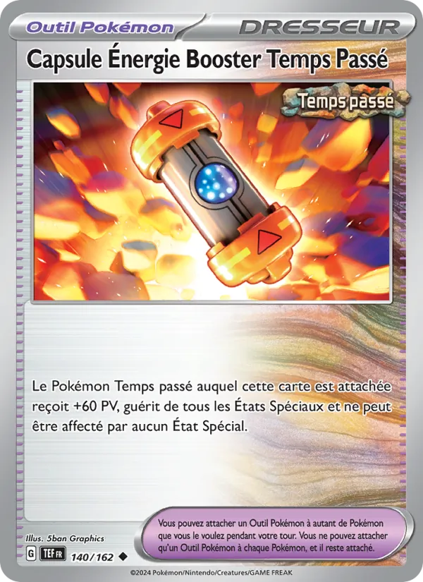 Capsule Énergie Booster Temps Passé Forces Temporelles 140/162