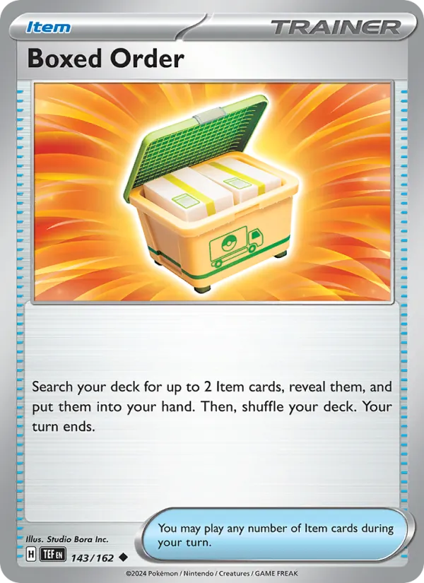 Boxed Order Temporal Forces 143/162