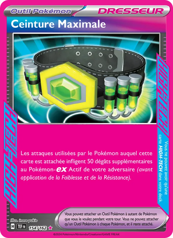 Ceinture Maximale Forces Temporelles 154/162