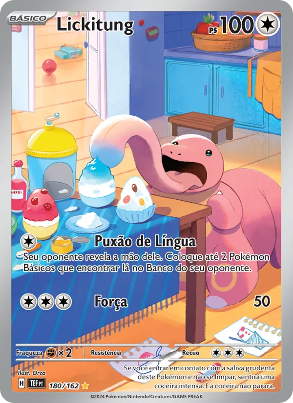 Lickitung Forças Temporais 180/162