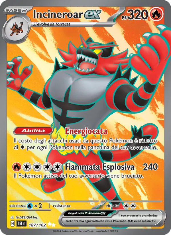Incineroar-ex Cronoforze 187/162