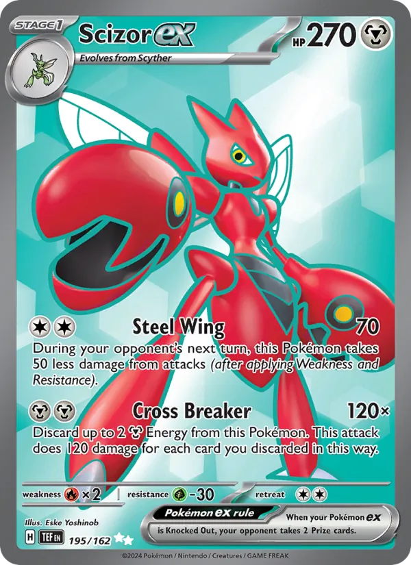 Scizor ex Temporal Forces 195/162