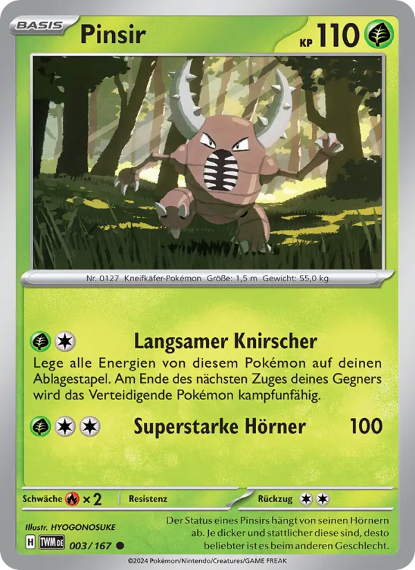 Pinsir Maskerade im Zwielicht 003/167