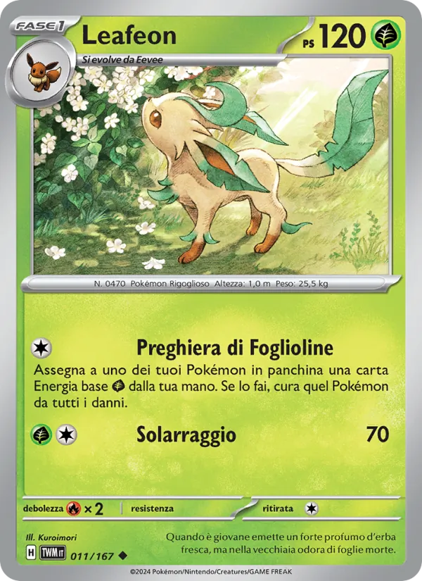 Leafeon Crepuscolo Mascherato 011/167