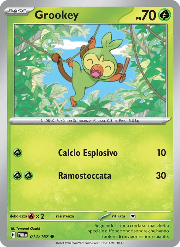 Grookey Crepuscolo Mascherato 014/167